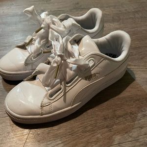 white like new puma sneakers